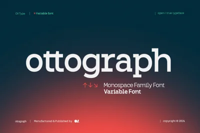 Ottograph | Duospace Font Family