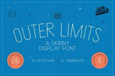 Outer Limits - Skinny Display Font
