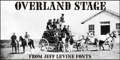 Overland Stage JNL Font