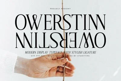 Owerstinn Modern Display Typeface