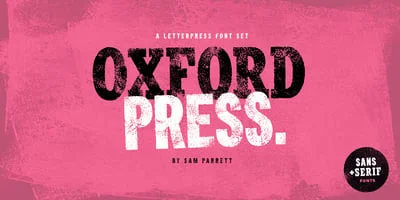 Oxford Press Font