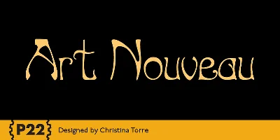 P22 Art Nouveau Font
