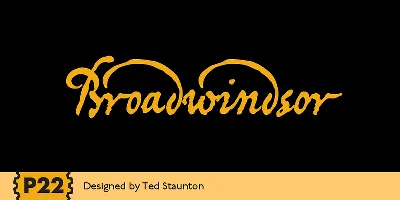 P22 Broadwindsor Font