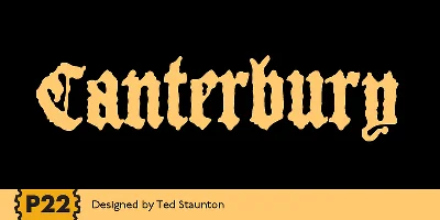 P22 Canterbury Pro Font