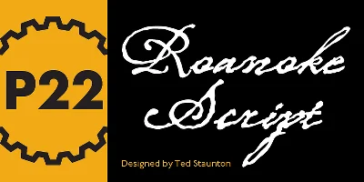 P22 Roanoke Script Font