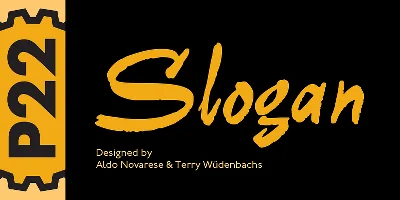 P22 Slogan Font