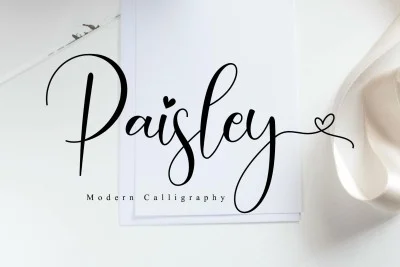 Paisley - Wedding Font