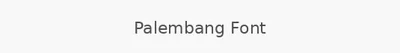 Palembang Font