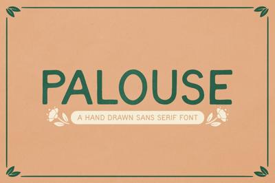 PALOUSE | Hand Drawn Sans Serif Font Free Download
