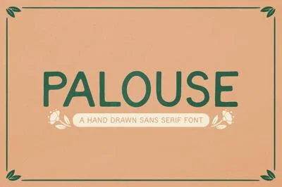 PALOUSE | Hand Drawn Sans Serif Font
