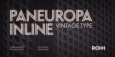 Paneuropa Inline Font