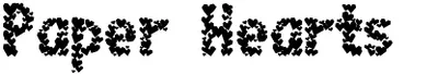 Paper Hearts Font