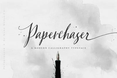 Paperchaser Calligraphy Font
