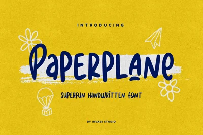 Paperplane | Superfun Handwritten Font