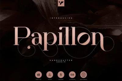 Papillon - Handcrafted Serif Font