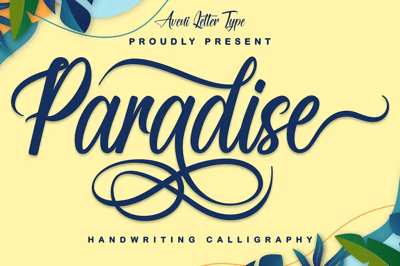 Paradise | Handwriting Calligraphy Free Download