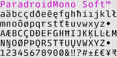 Paradroid Mono Soft Font Free Download