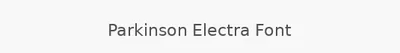 Parkinson Electra Font