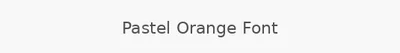 Pastel Orange Font