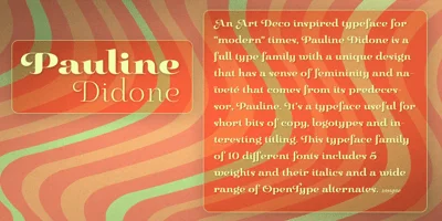 Pauline Didone Font