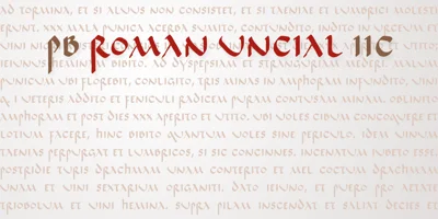 PB Roman Uncial IIc Font