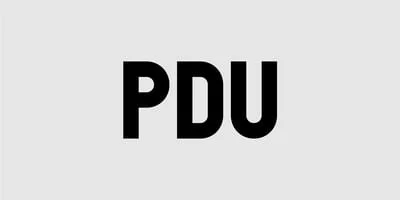 PDU Stencil Font