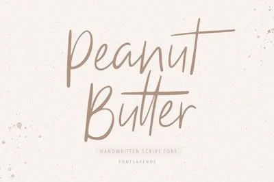 Peanut Butter | Modern Script Font