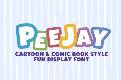 PEEJAY | Cartoon & Comic Book Font Free Download