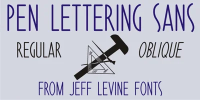 Pen Lettering Sans JNL Font