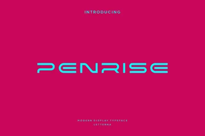 Penrise - Modern Futuristic Typeface