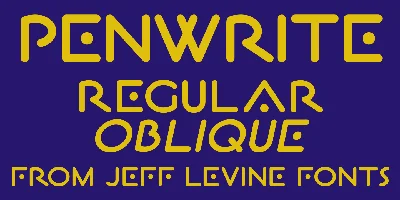 Penwrite JNL Font
