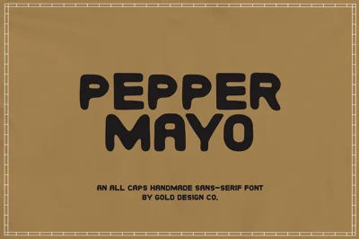 Pepper Mayo | Handmade Sans-Serif Font