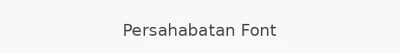 Persahabatan Font