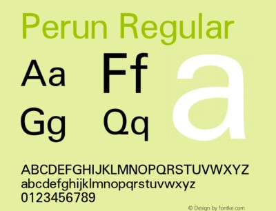 Perun Font