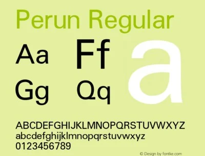 Perun Font