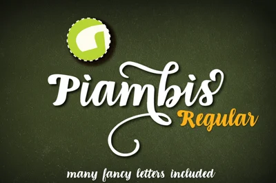 Piambis open type font