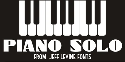 Piano Solo JNL Font