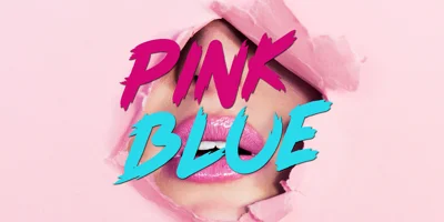 Pink Blue Font