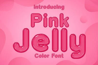 Pink Jelly Bitmap Font
