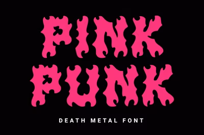 Pink Punk – Death Metal Font Free Download