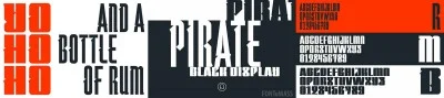 Pirate Black Display Font