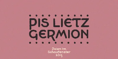 PiS LIETZ Germion Font