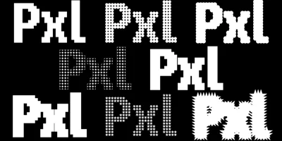PIXEL Pattern Font