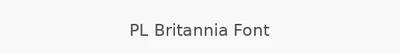 PL Britannia Font