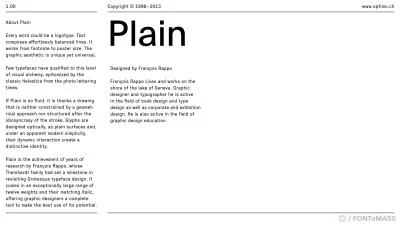Plain Font
