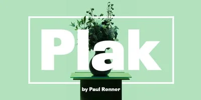 Plak Font