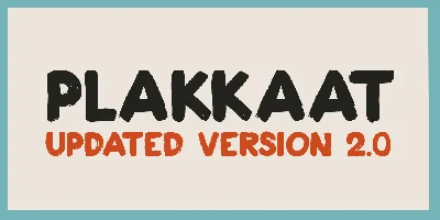 Plakkaat Font