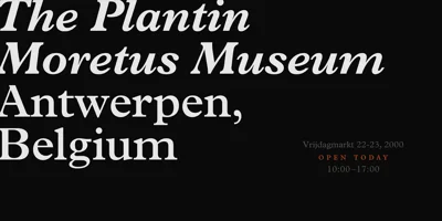 Plantin Font