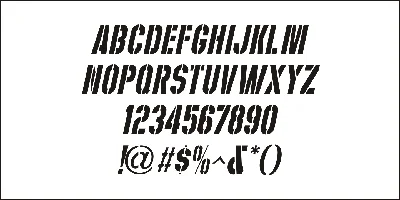 Play Day Stencil JNL Font