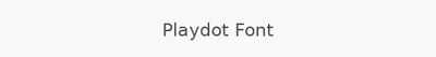 Playdot Font